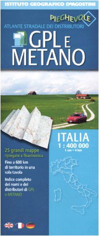 Atlante stradale dei distributori GPL e metano 1:400.000 Leisure, Home & Garden