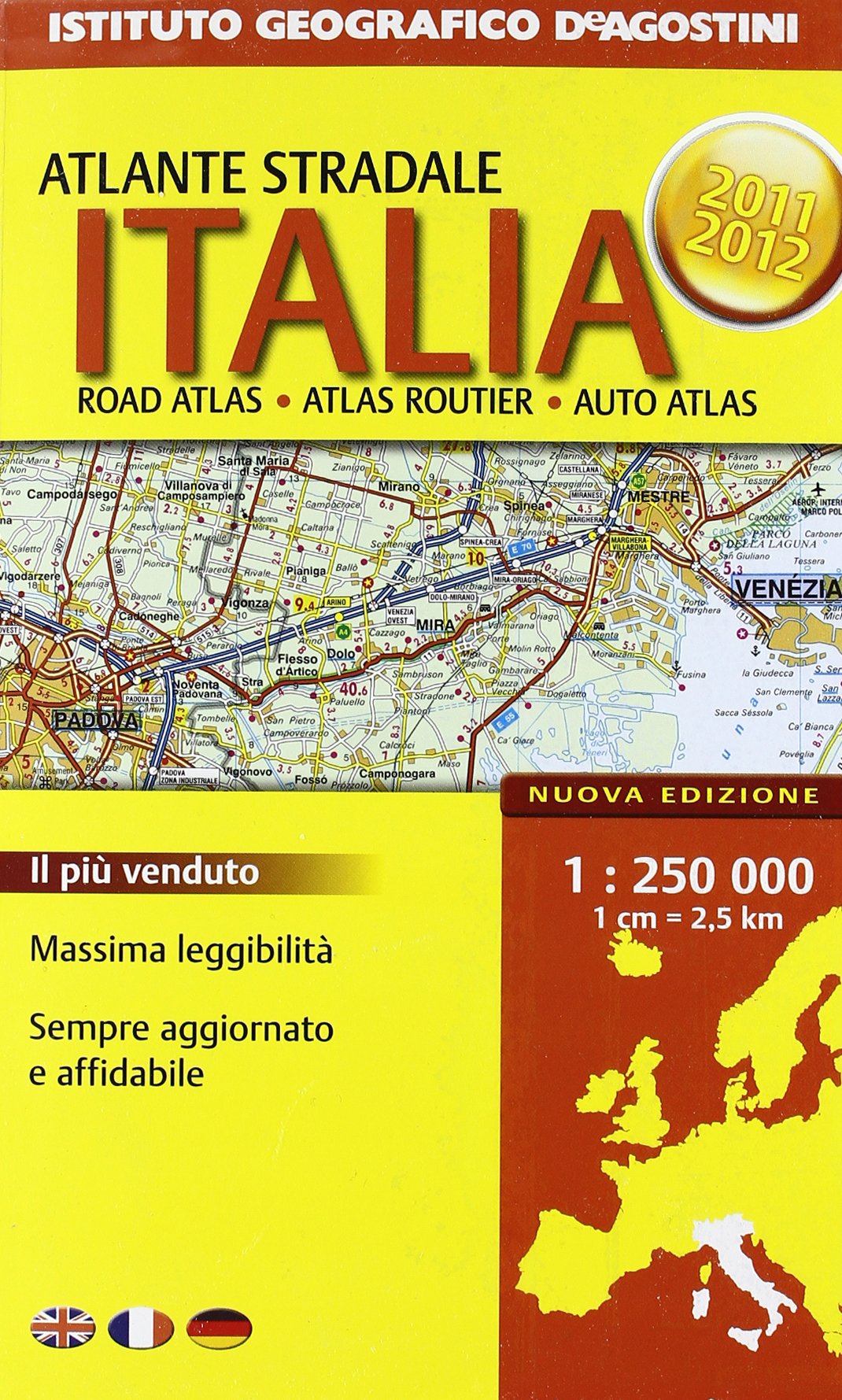 Atlante stradale Italia 1:250.000 2011-2012 Leisure, Home & Garden
