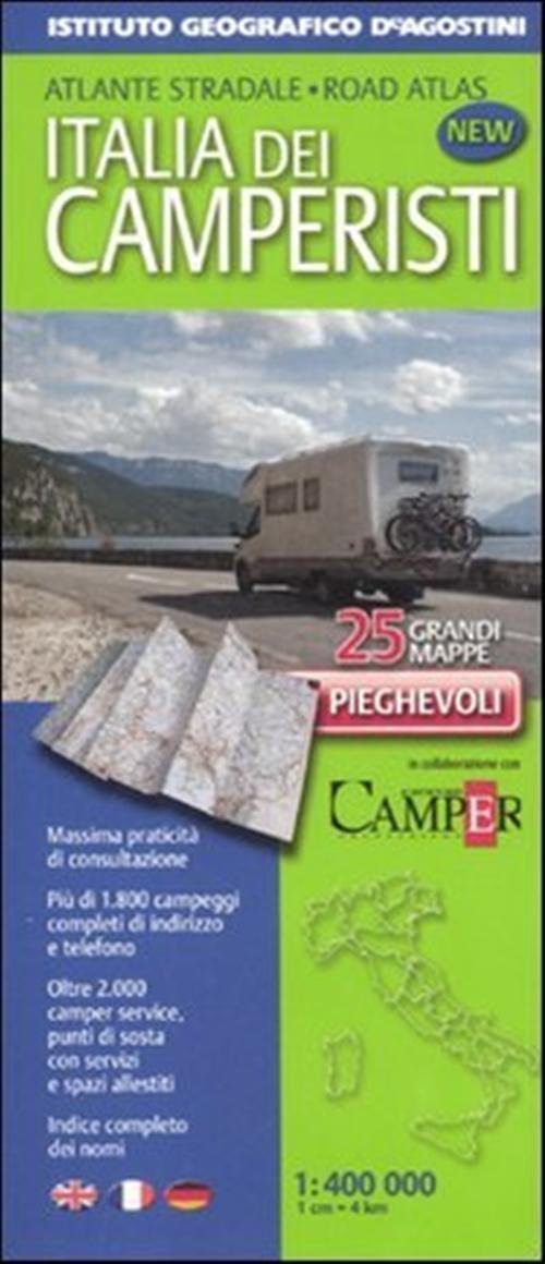 Atlante stradale Italia dei camperisti 1:400.000 book