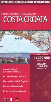 Costa croata 1:200.000 book
