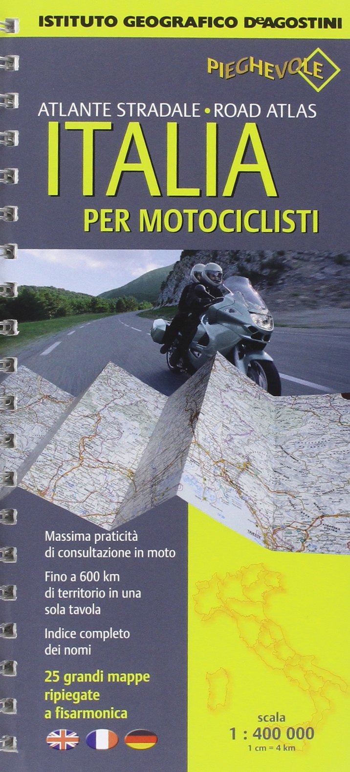 Atlante stradale Italia per motociclisti 1:400.000 (Atlanti stradali) Leisure, Home & Garden