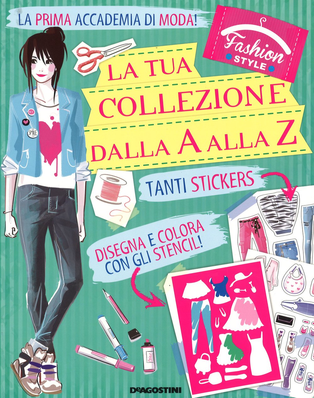 La tua collezione dalla A alla Z. Faschion style. Con adesivi. Ediz. illustrata Non-fiction