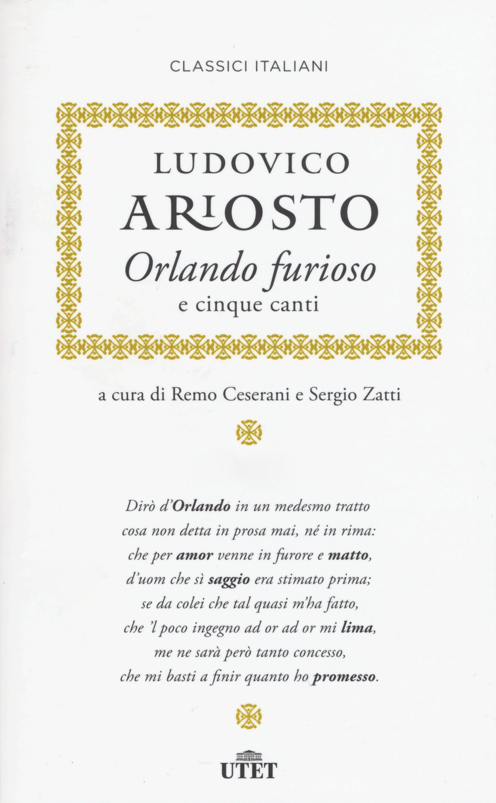 Orlando furioso e cinque canti. Con e-book book