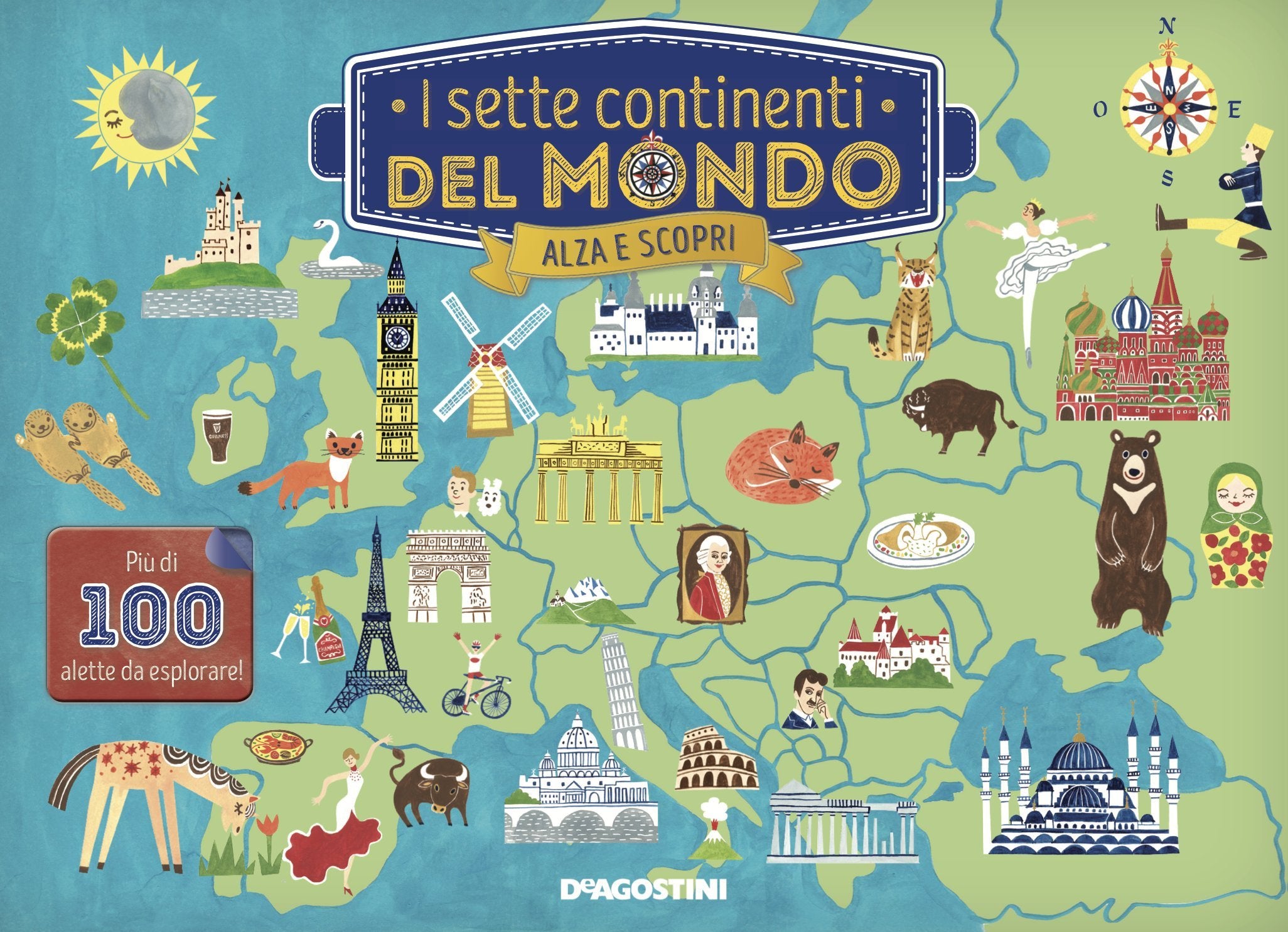 I sette continenti del mondo (Alza e scopri) Non-fiction