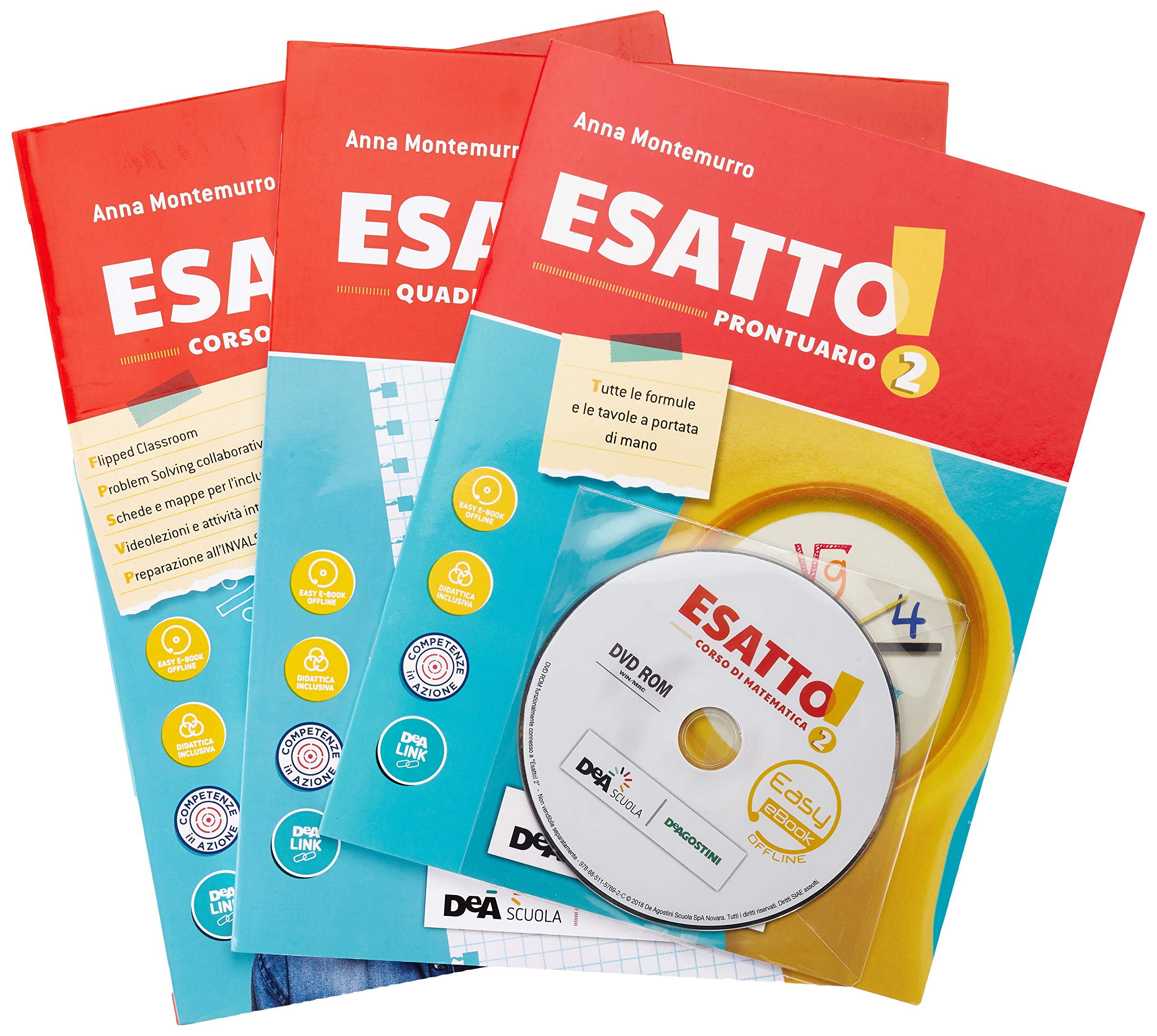 Esatto! Con quaderno operativo e prontuario. Ediz. curricolare. Per la Scuola media. Con ebook. Con espansione online. Con DVD-ROM (Vol. 2) Professional & Reference Books