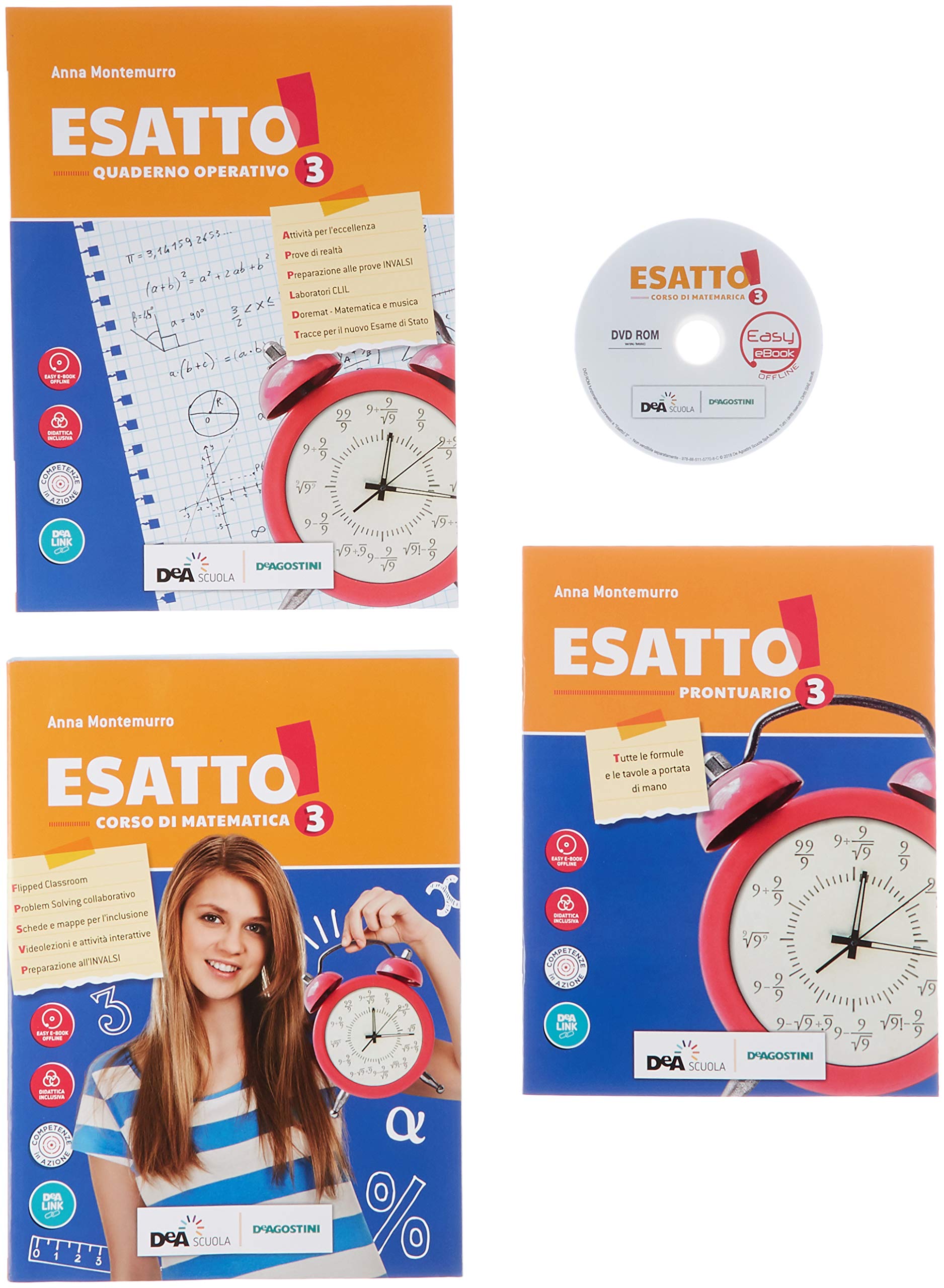 Esatto! Con quaderno operativo e prontuario. Ediz. curricolare. Per la Scuola media. Con ebook. Con espansione online. Con DVD-ROM (Vol. 3) Professional & Reference Books