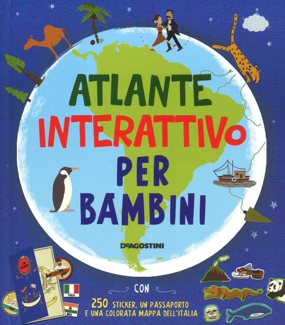Atlante interattivo per bambini. Con adesivi book