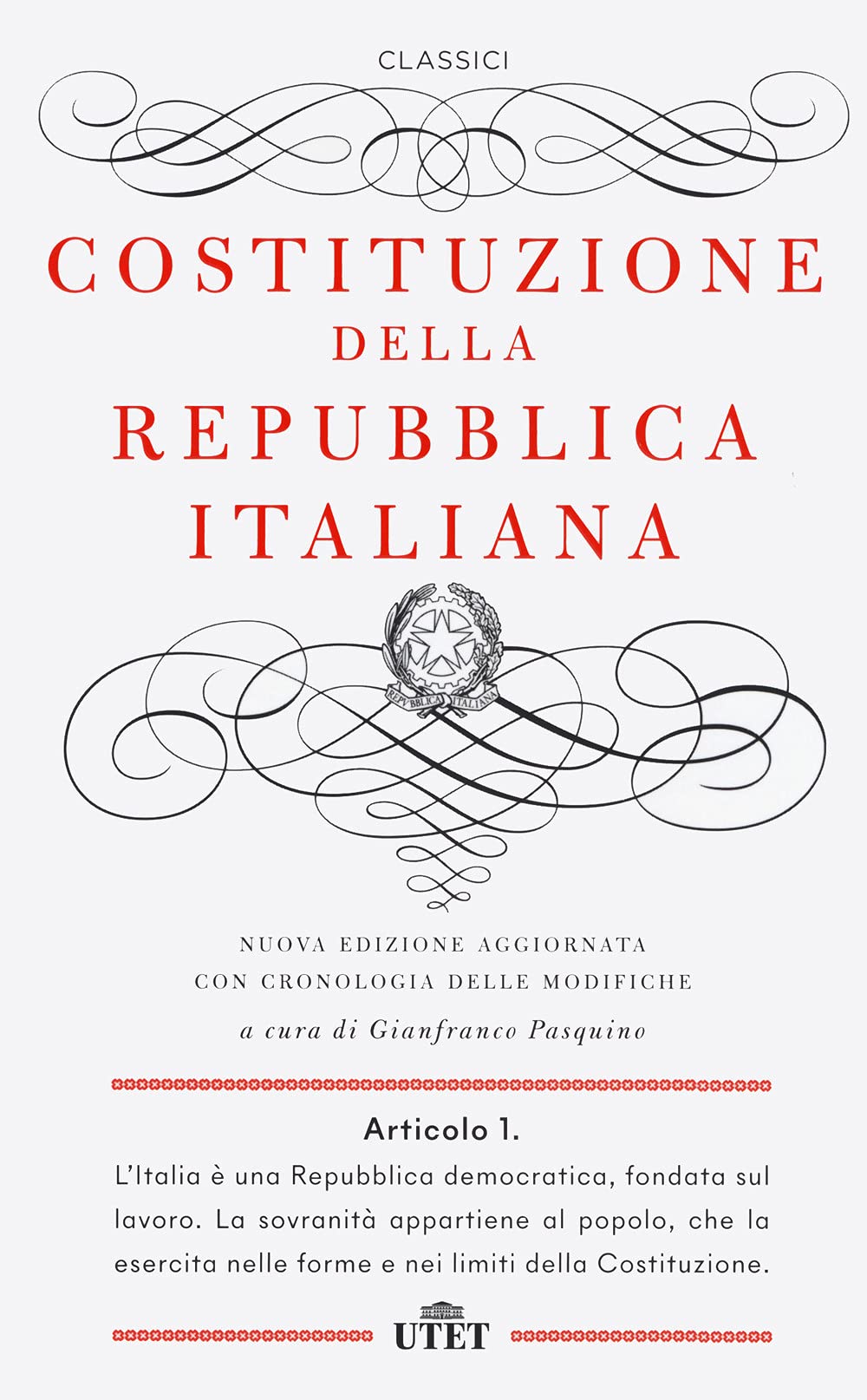 Costituzione della Repubblica Italiana. Con cronologia delle modifiche book