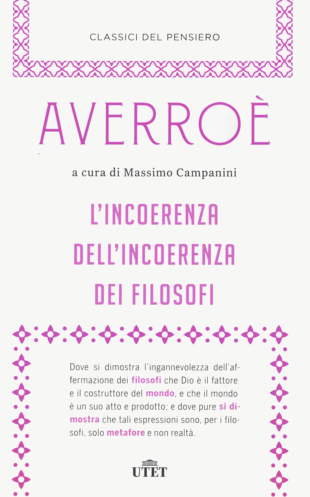 L'incoerenza dell'incoerenza dei filosofi book