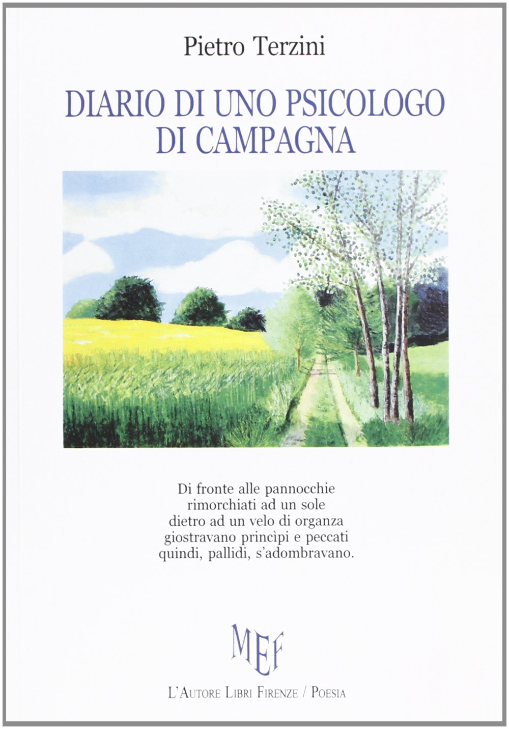 Diario di uno psicologo di campagna book