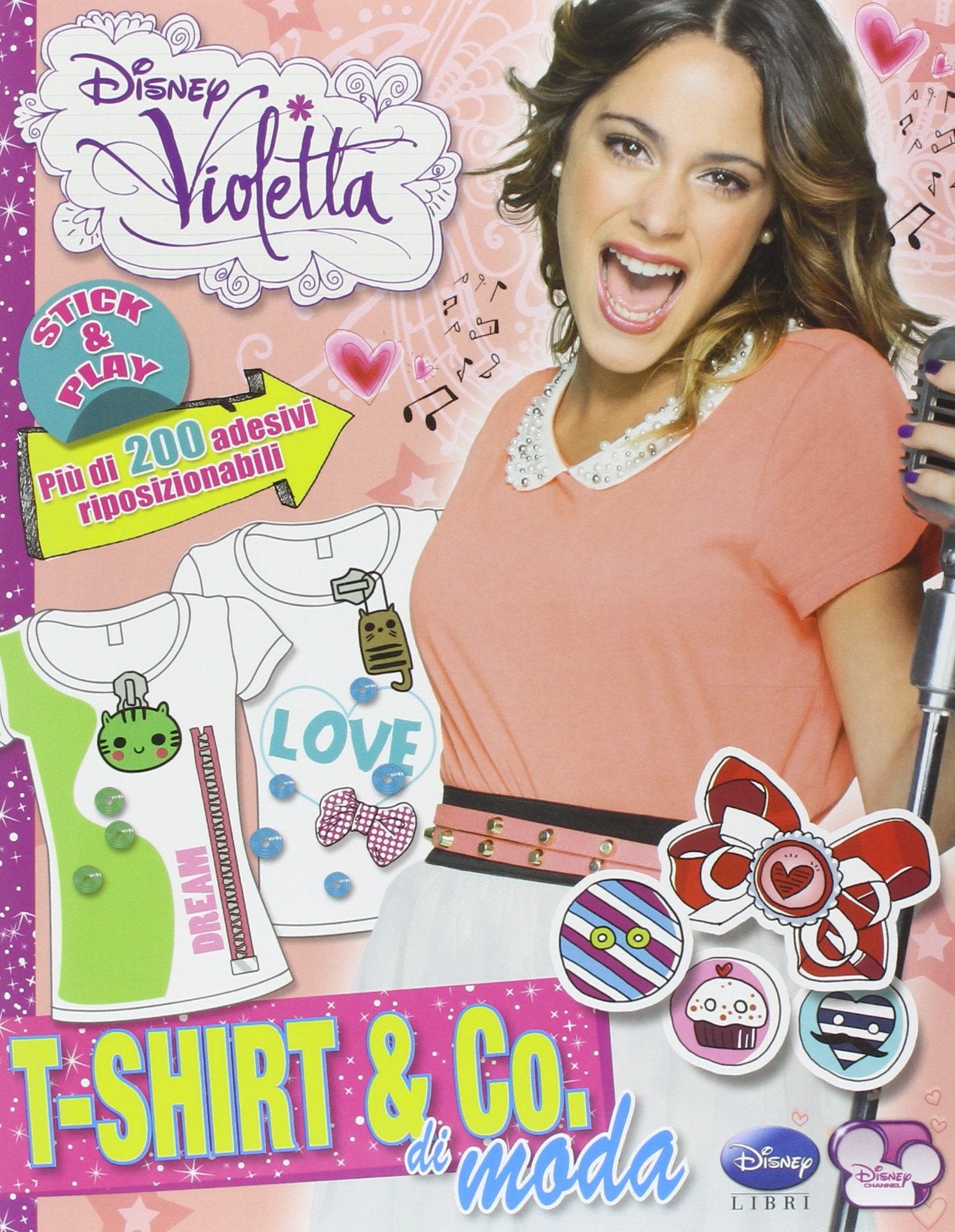 T-shirt & Co. di moda. Violetta. Con adesivi. Ediz. illustrata book