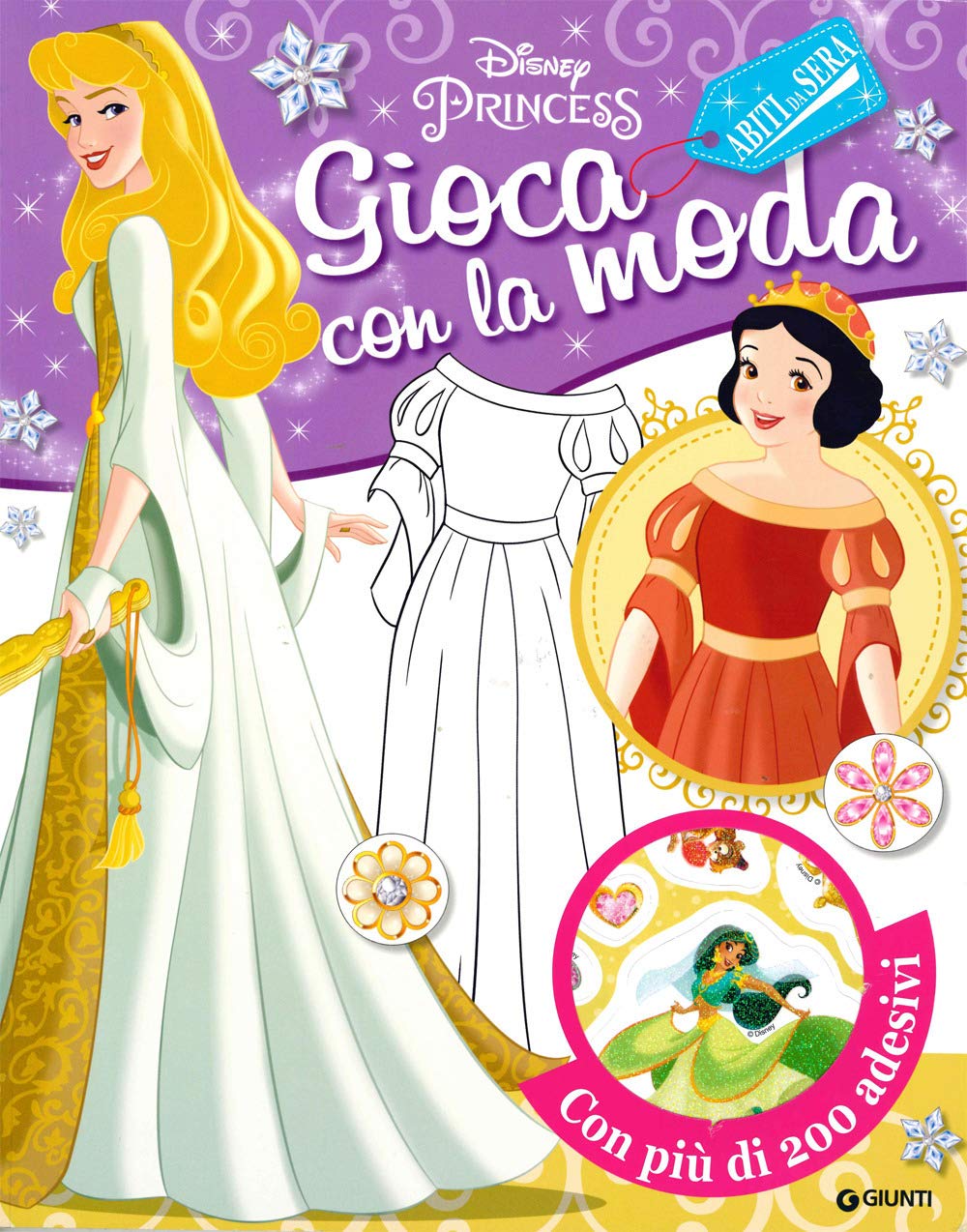 Gioca con la moda. Abiti da sera. Disney princess. Con adesivi Tiptoi & Games
