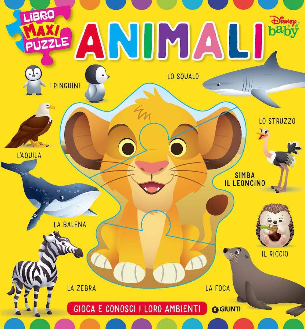 Animali. Libro maxi puzzle. Ediz. a colori (Disney baby) Tiptoi & Games