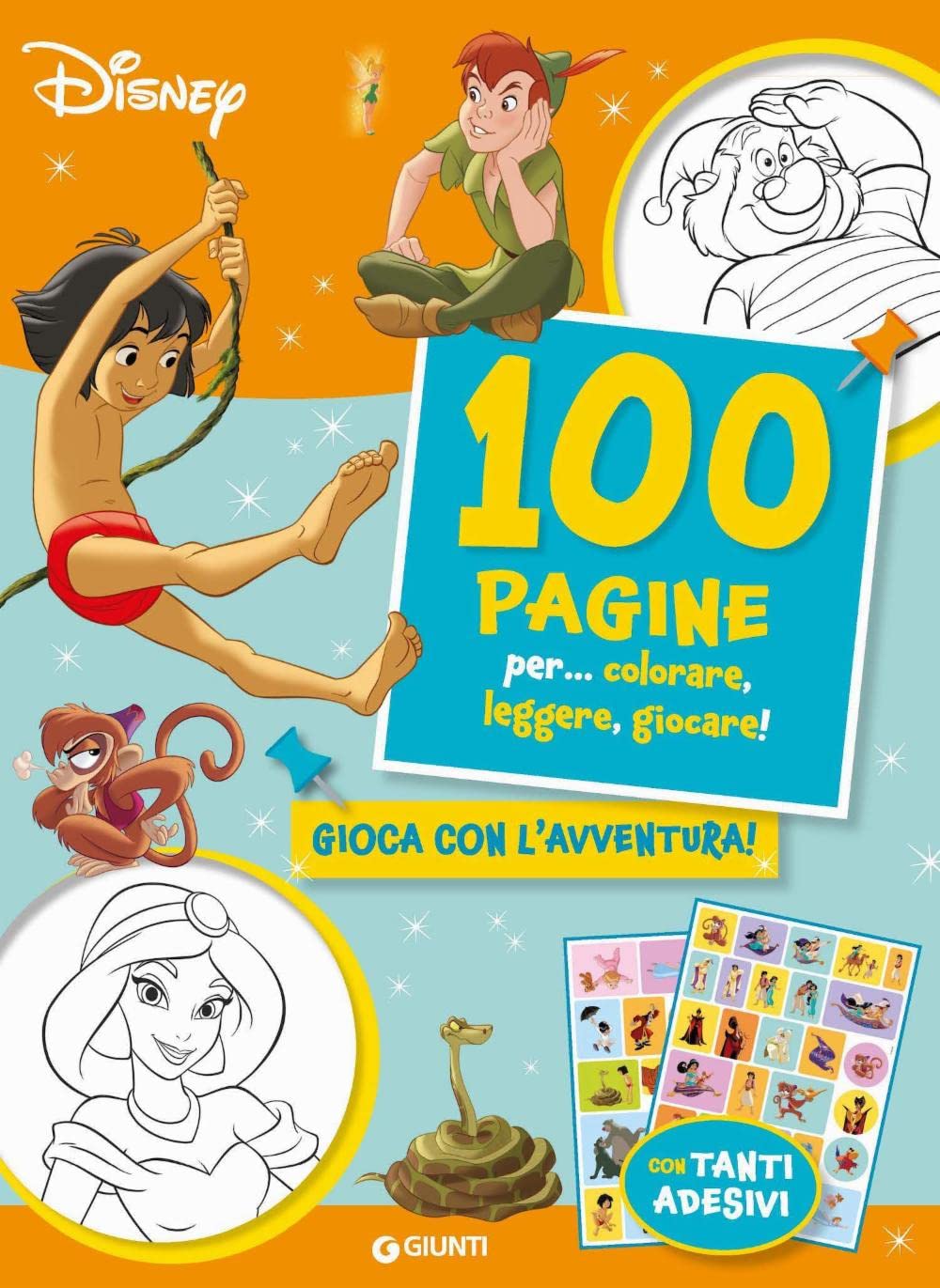 100 pagine per... colorare, leggere, giocare! Gioca con l'avventura! Sticker special color. Ediz. a colori book