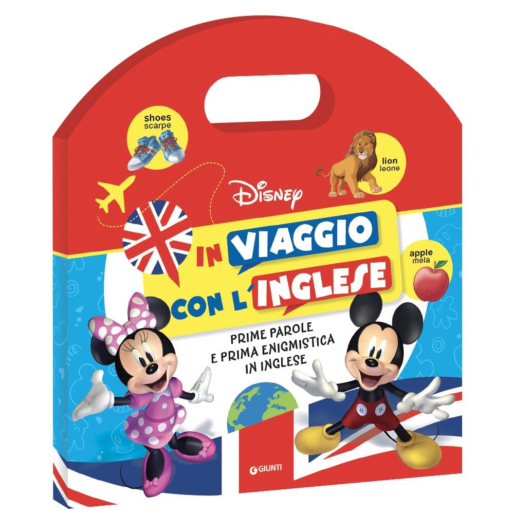 In viaggio con l'inglese. Prime parole e prima enigmistica in inglese. Valigetta Disney. Ediz. a colori book