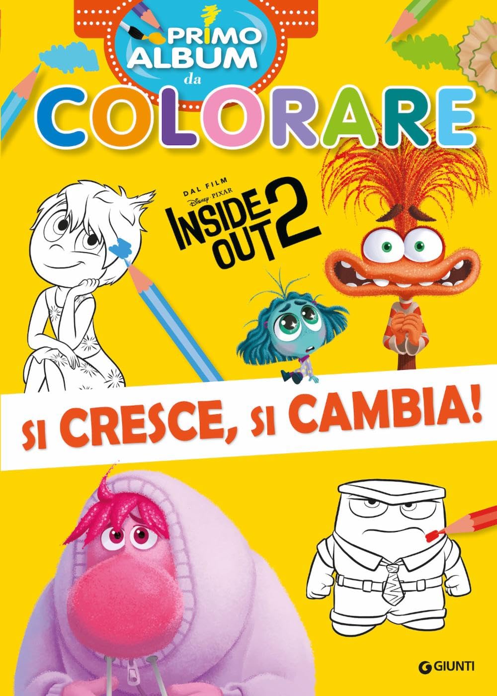Si cresce, si cambia! Inside Out 2. Primo album da colorare. Ediz. a colori book