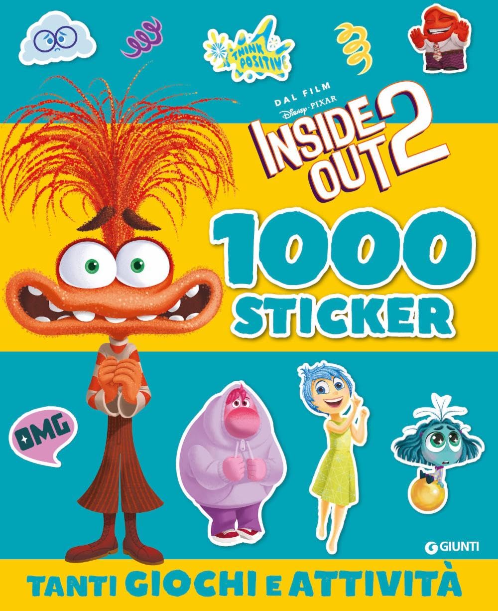 Inside out 2. 1000 sticker. Tanti giochi e attività. Ediz. a colori book