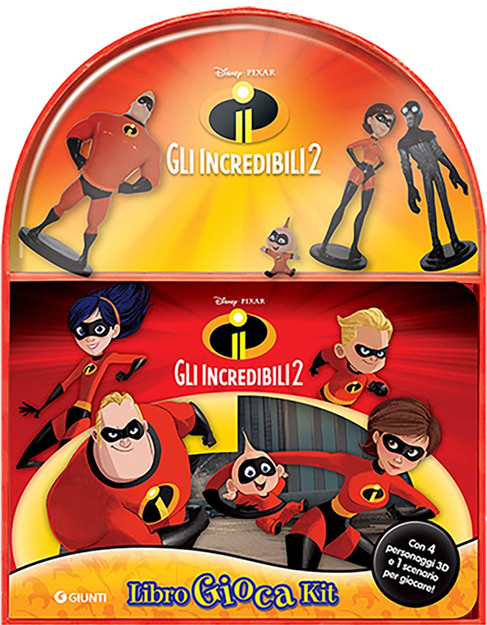 Gli Incredibili 2. Libro gioca kit. Ediz. a colori. Con 4 figurine 2D book