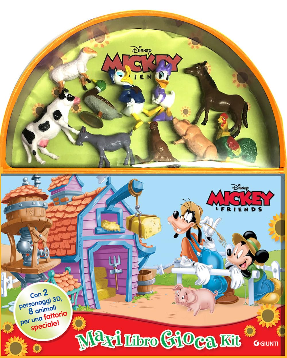 In fattoria. Mickey & friends. Maxi libro gioca kit. Ediz. a colori. Con 10 figurine 3D book