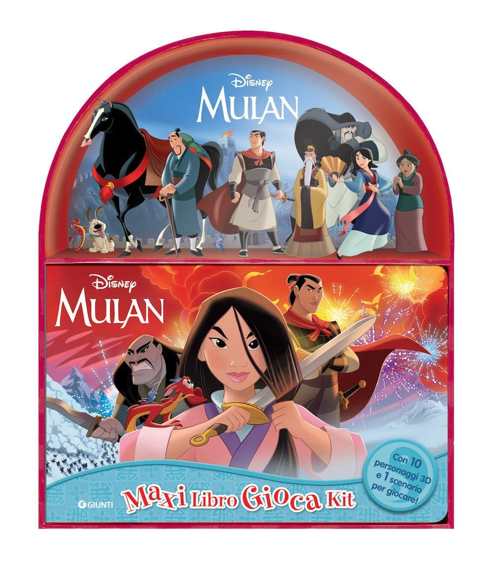 Mulan. Maxi libro gioca kit. Ediz. a colori. Con 10 personaggi 3D. Con scenario per giocare book