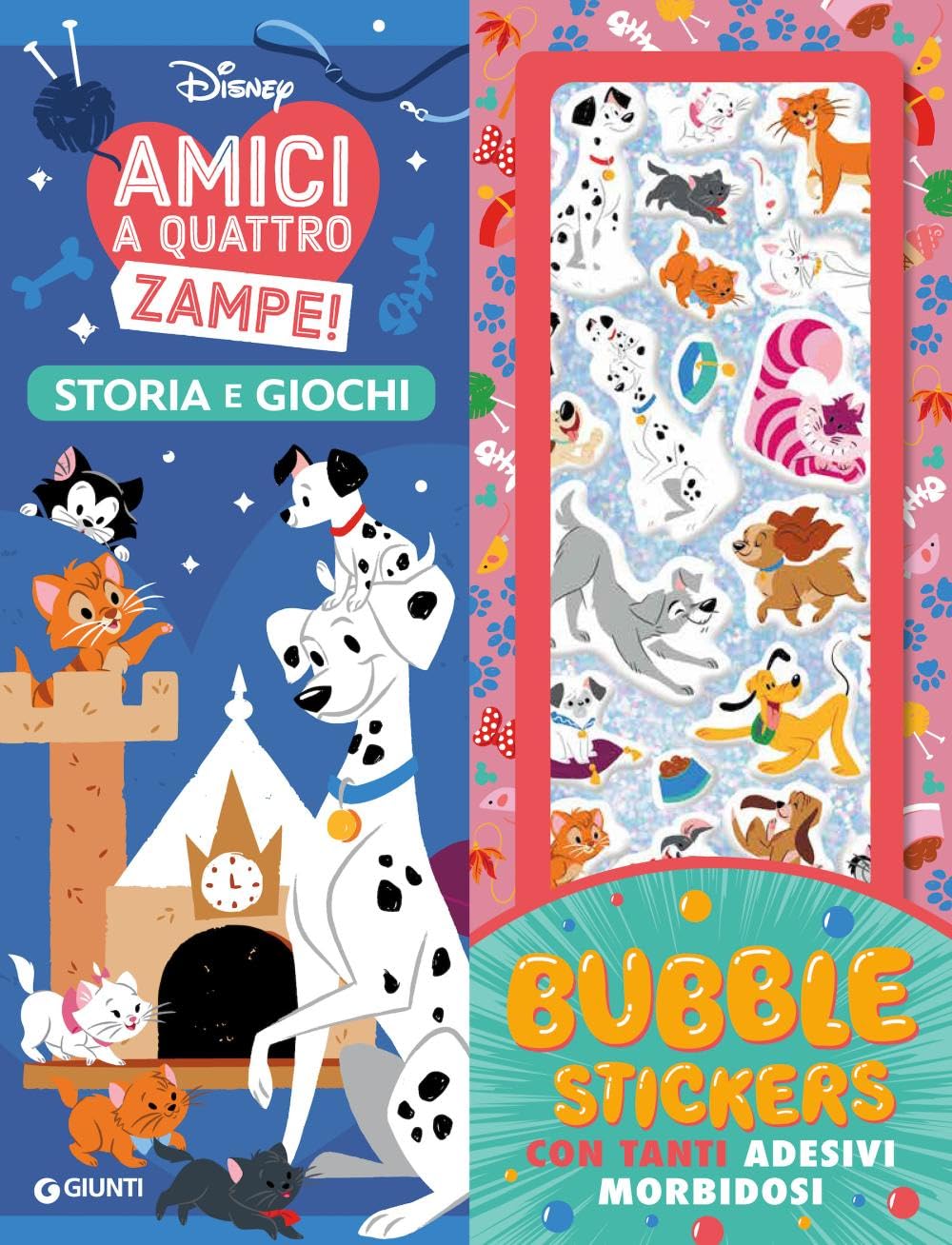 Amici a quattro zampe! Storia e giochi. Bubble stickers. Con tanti adesivi morbidosi. Ediz. a colori. Con Adesivi book