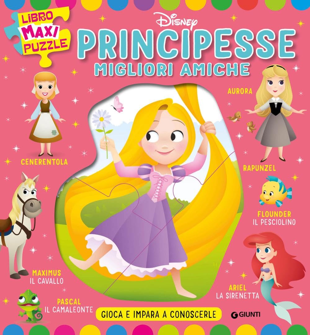 Principesse migliori amiche. Libro Maxi Puzzle Disney. Gioca e impara a conoscerle book