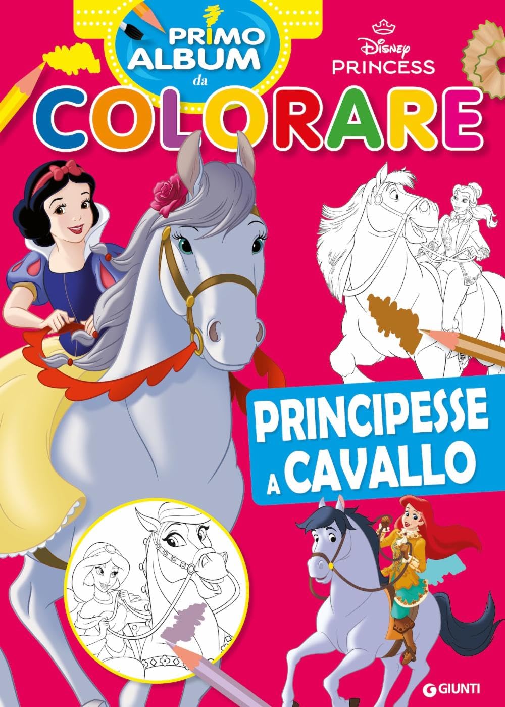 Principesse a cavallo. Primo album da colorare. Ediz. illustrata book