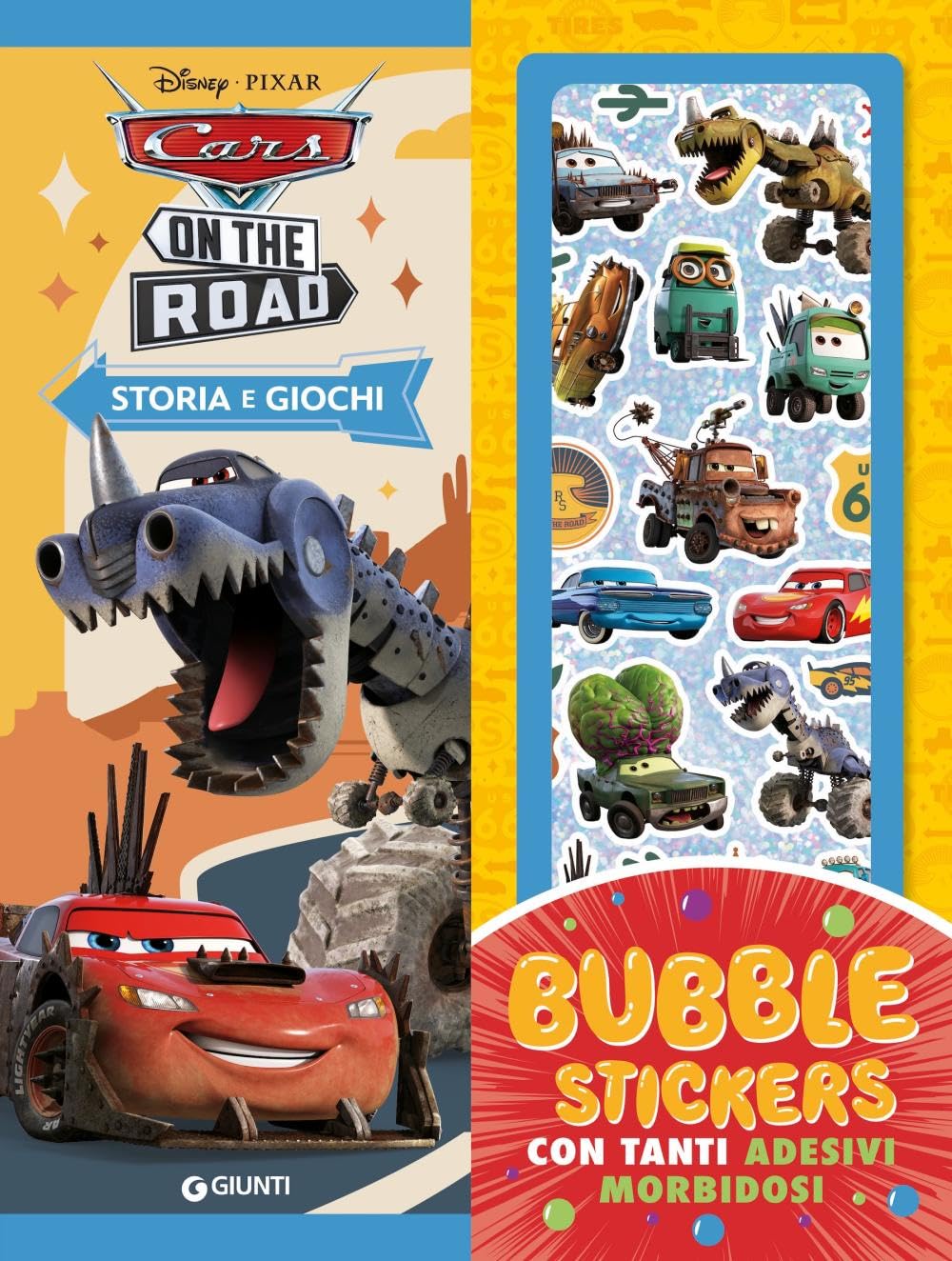 Cars on the road. Bubble stickers. Storia e giochi. Cars. Ediz. illustrata. Con Adesivi book