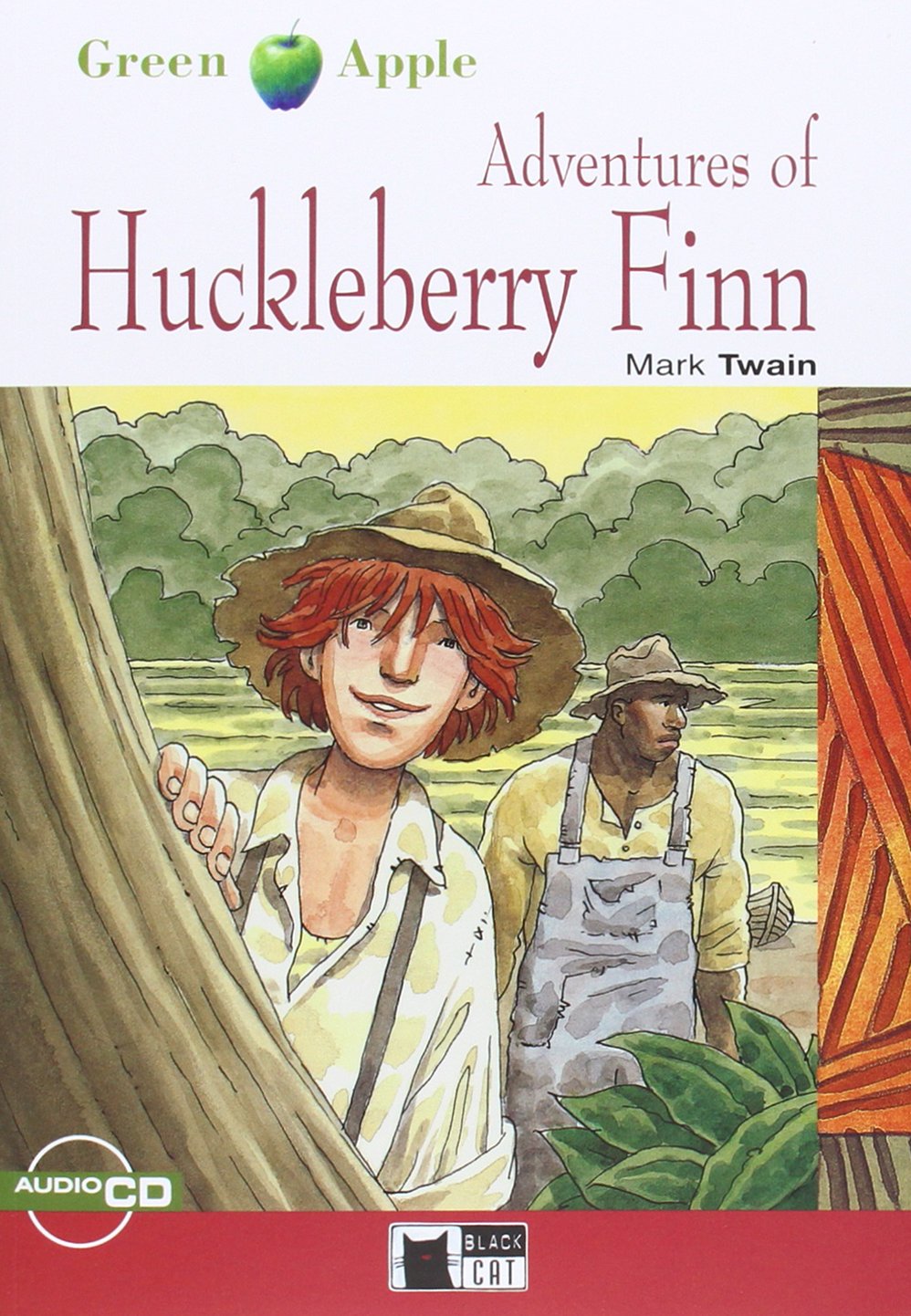 The Adventures of Huckleberry Finn: Adventures of Huckleberry Finn + audio CD (Green Apple) Foreign Languages ​​& Dictionaries