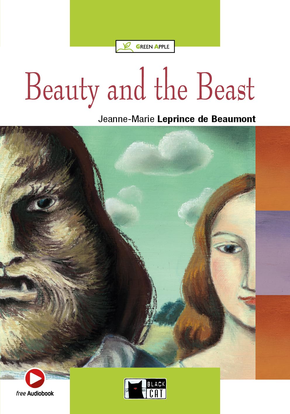Green Apple: Beauty and the Beast + audio CD Foreign Languages ​​& Dictionaries