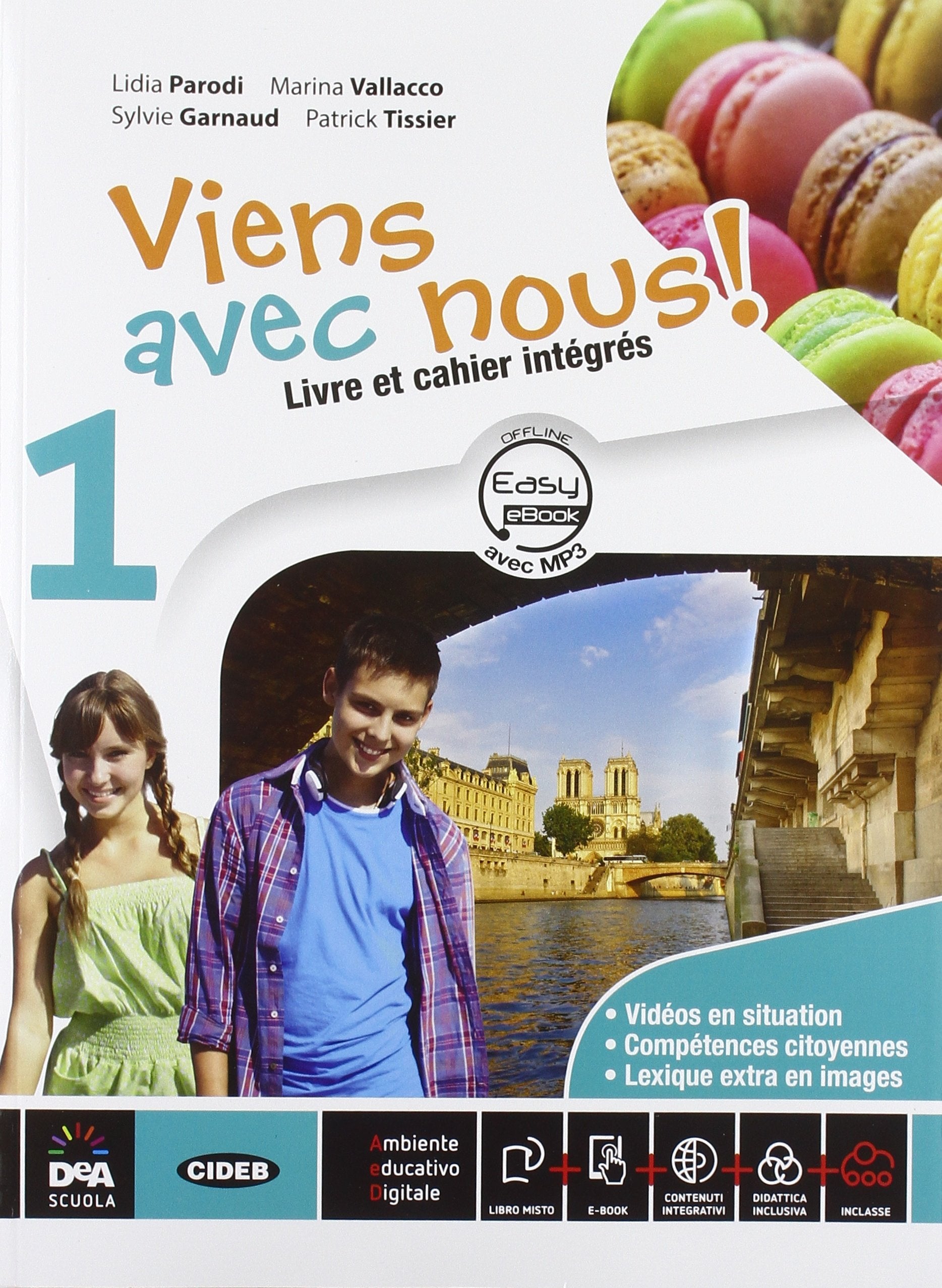 Viens avec nous! Livre élève-Cahier d'exercices-Grammaire. Per la Scuola media formato MP3. Con CD Audio. Con DVD-ROM. Con e-book. Con espansione online (Vol. 1) Professional & Reference Books