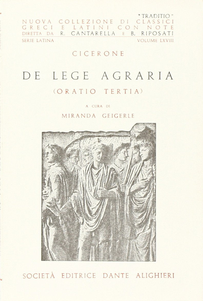 De lege agraria. Oratio tertia (Traditio. Serie latina) Non-fiction