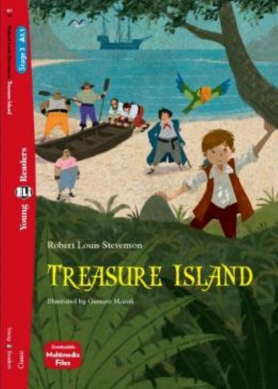 Young ELI Readers - English: Treasure Island + downloadable multimedia book