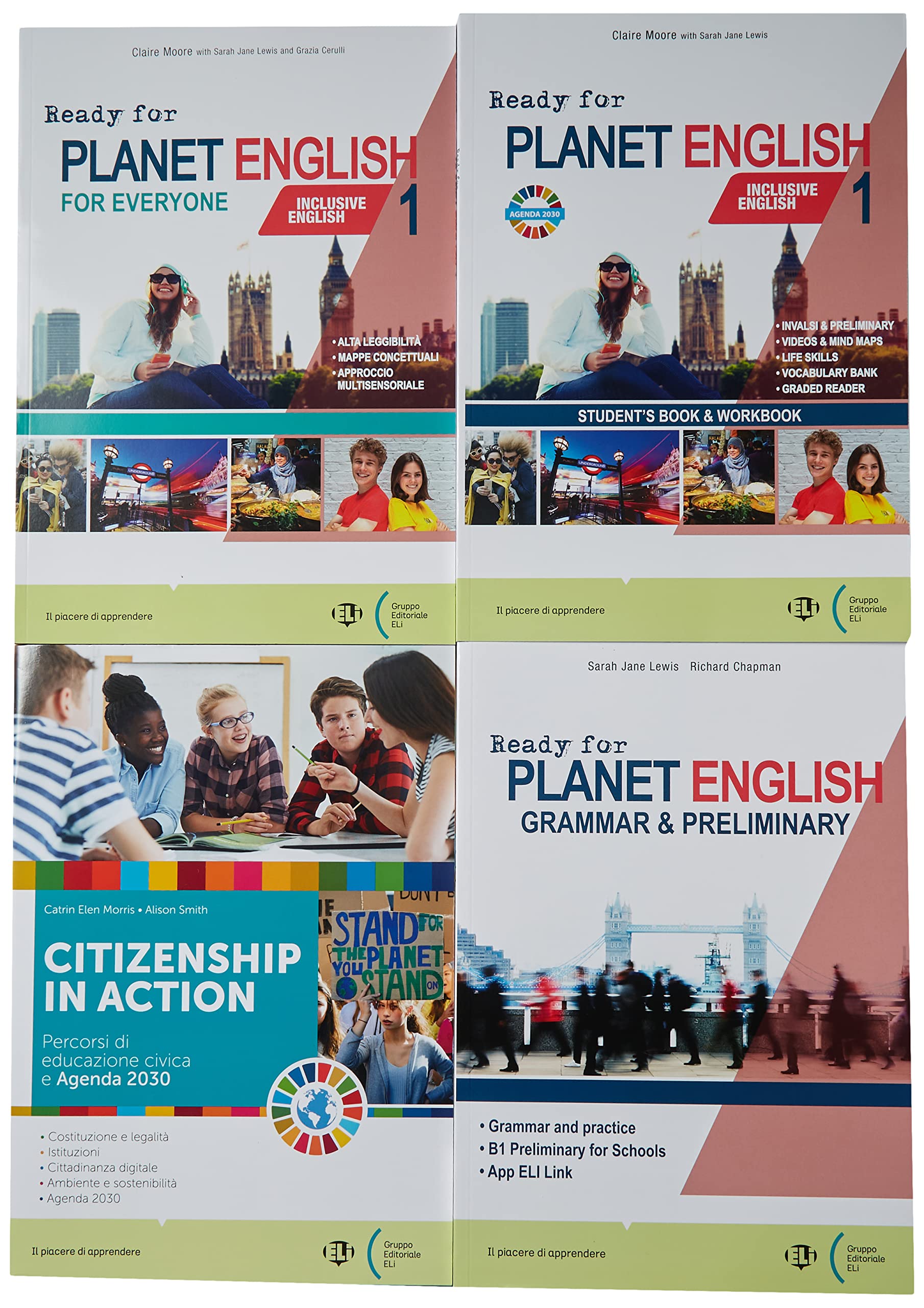 Ready for planet english. With Student's book & Wokbook, Planet grammar & preliminary, Fascicolo Educazione civica, Ready for Planet English for ... Con e-book. Con espansione online (Vol. 1) book