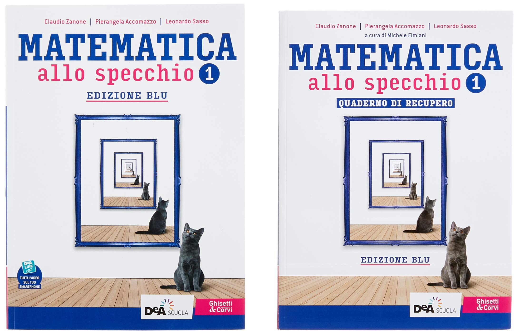 Matematica allo specchio. Ediz. blu. Con Quaderno di recupero. Per il biennio del Liceo scientifico. Con e-book. Con espansione online (Vol. 1) Professional & Reference Books