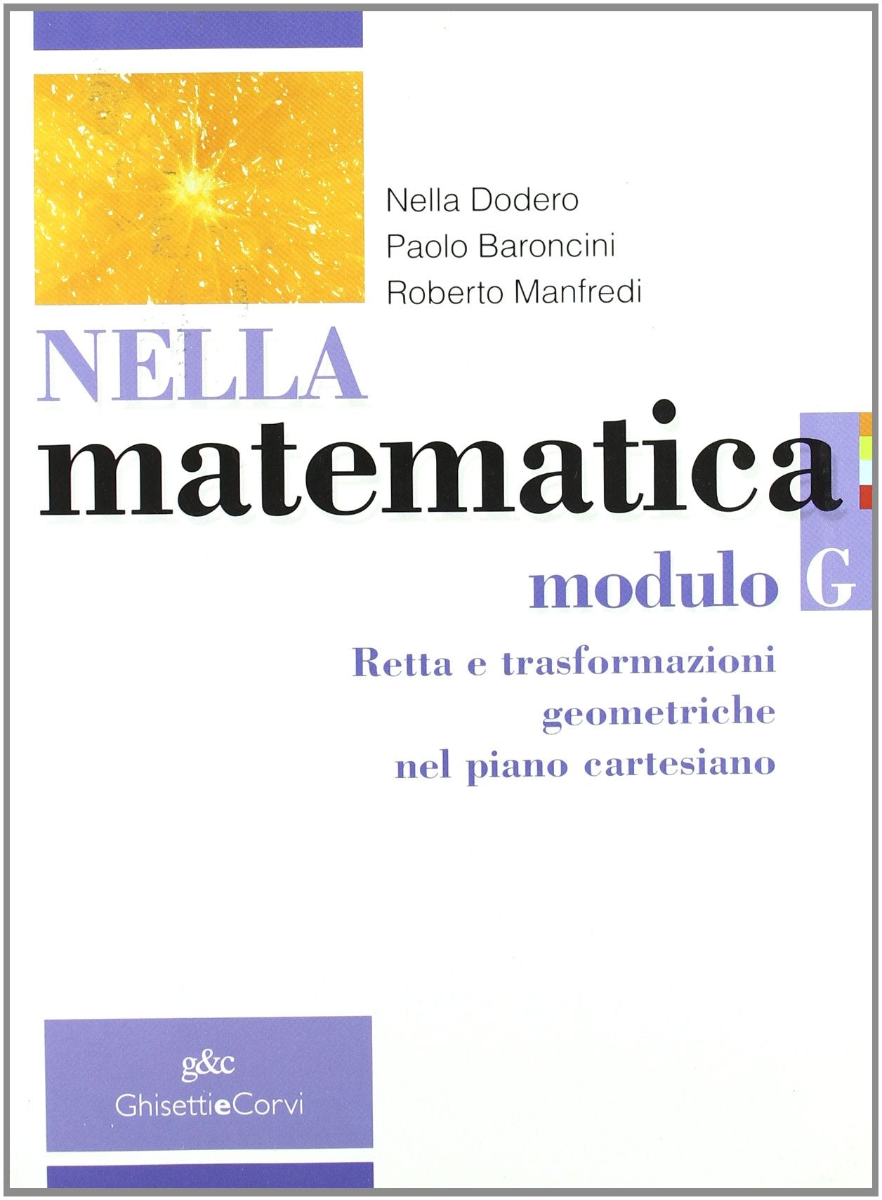 Nella matematica. Modulo G: Retta e trasformazioni geometriche nel piano cartesiano. Per le Scuole superiori. Con espansione online Professional & Reference Books