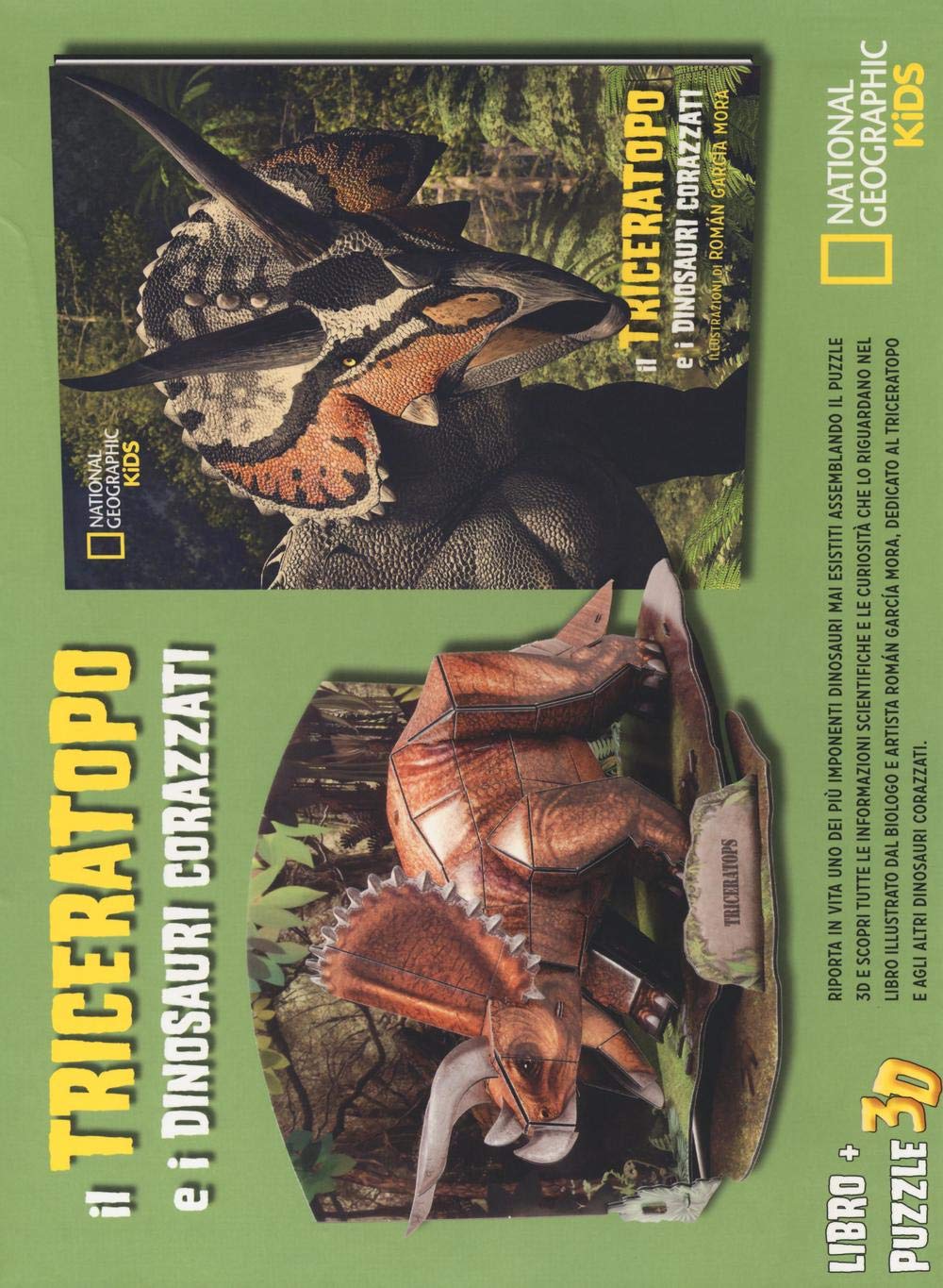 Il triceratopo e i dinosauri corazzati. Dinosauri 3D (National Geographic Little Kids) Non-fiction