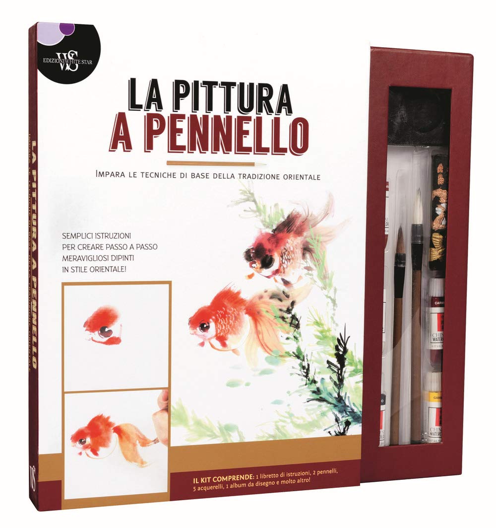 La pittura a pennello. Impara le tecniche di base della tradizione orientale. Con gadget book