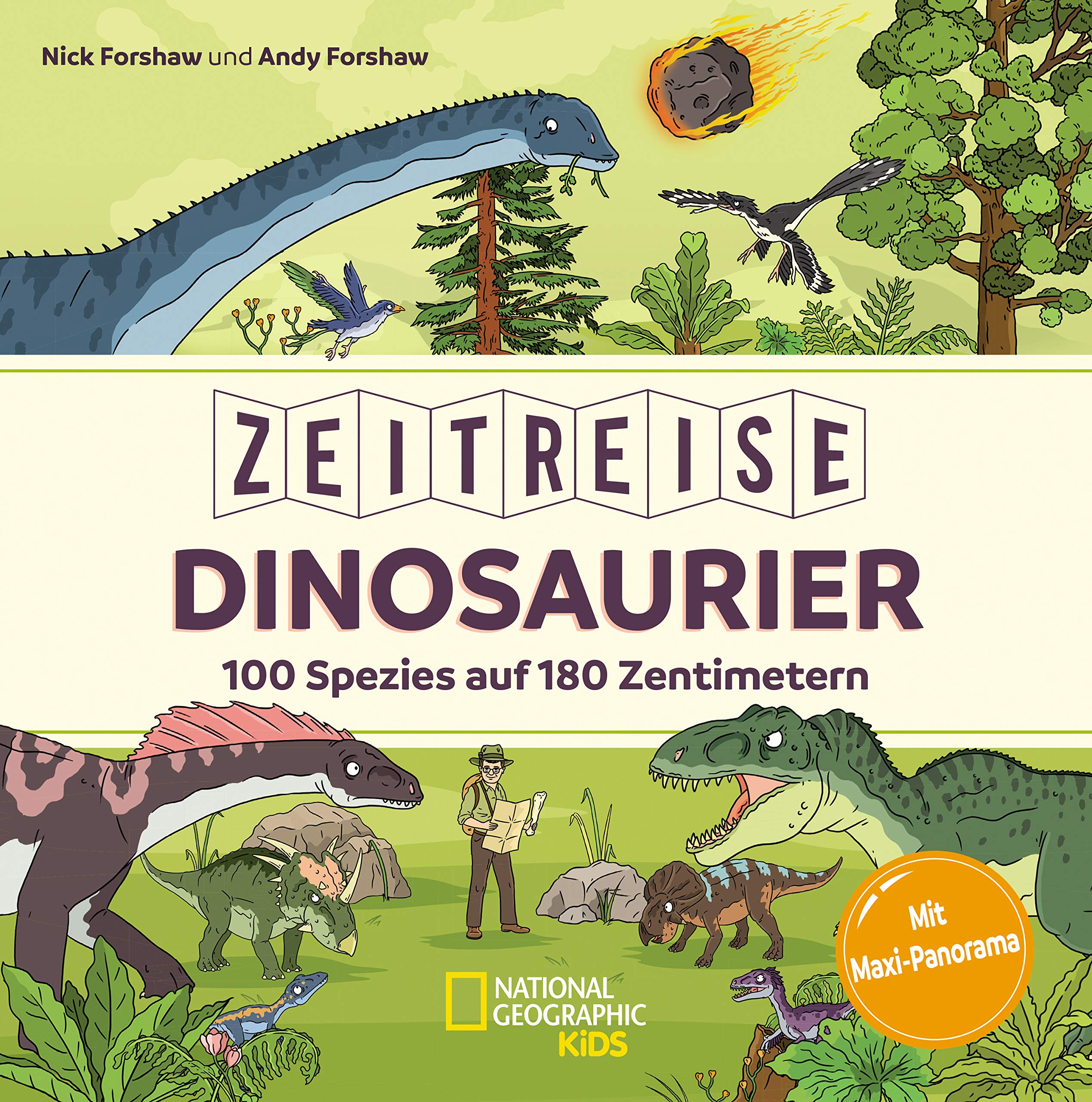 Zeitreise Dinosaurier: 100 Spezies auf 180 Zentimetern General education