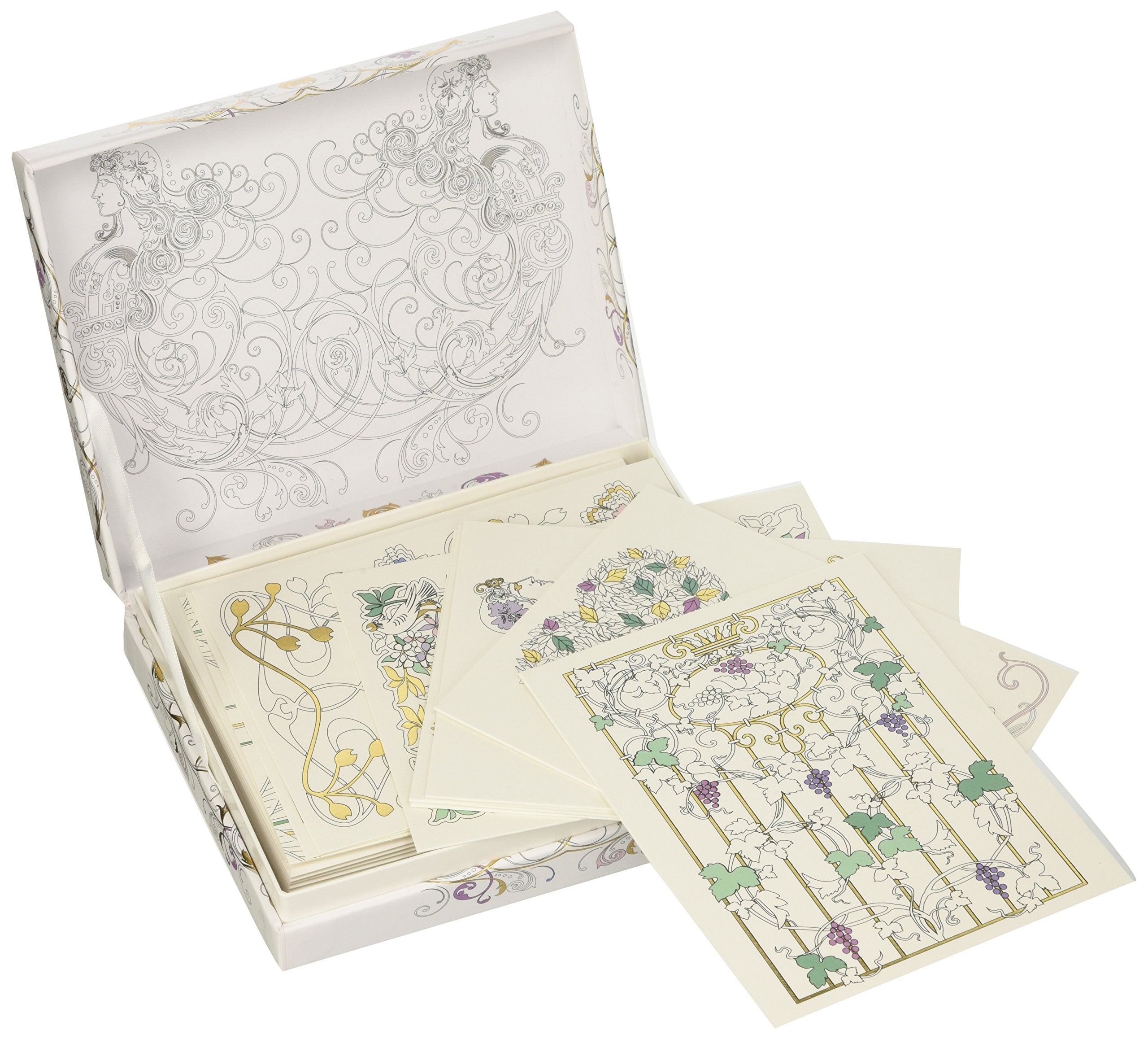 Art Nouveau: 12 Greeting Cards with Envelopes Hobbies & Crafts
