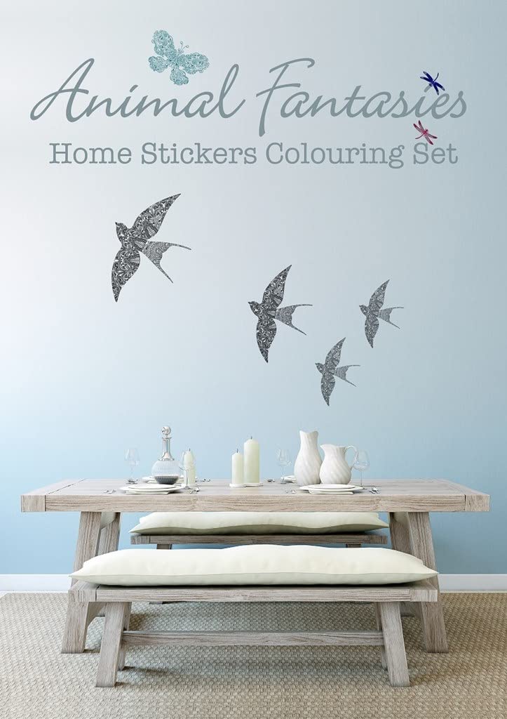 Animal Fantasies: Home Stickers Colouring Set Lifestyle