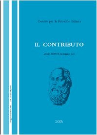 Il contributo (2005). Voll. 2-3 Philosophy