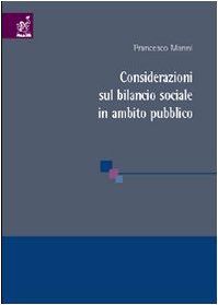 Considerazioni sul bilancio sociale in ambito pubblico book