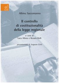 Il controllo di costituzionalità della legge regionale Law