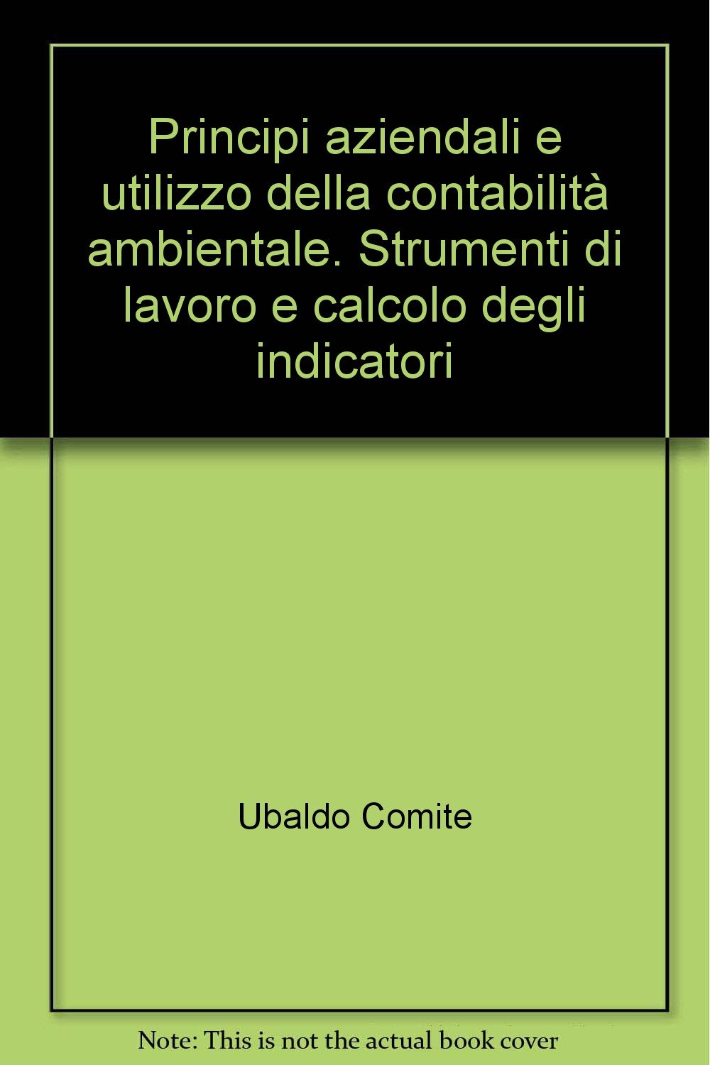 Principi aziendali e utilizzo della contabilità ambientale. Strumenti di lavoro e calcolo degli indicatori Business, Finance & Career