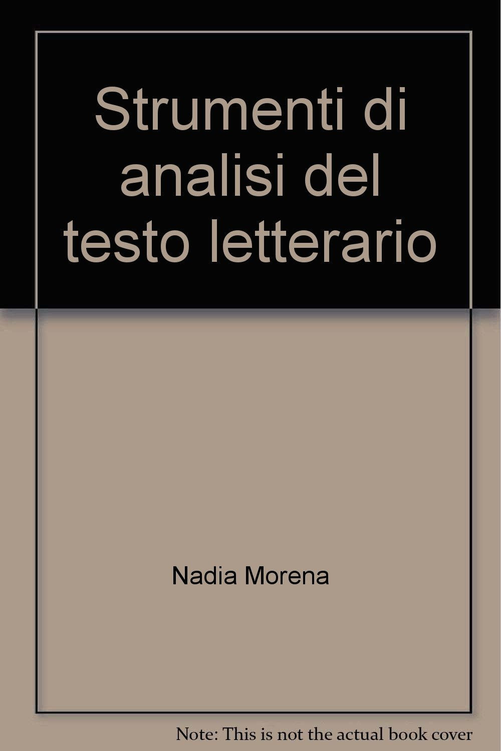Strumenti di analisi del testo letterario Contemporary literature