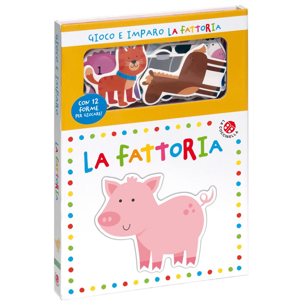 La fattoria. Gioco e imparo. Ediz. a colori. Con 12 sagome colorate book