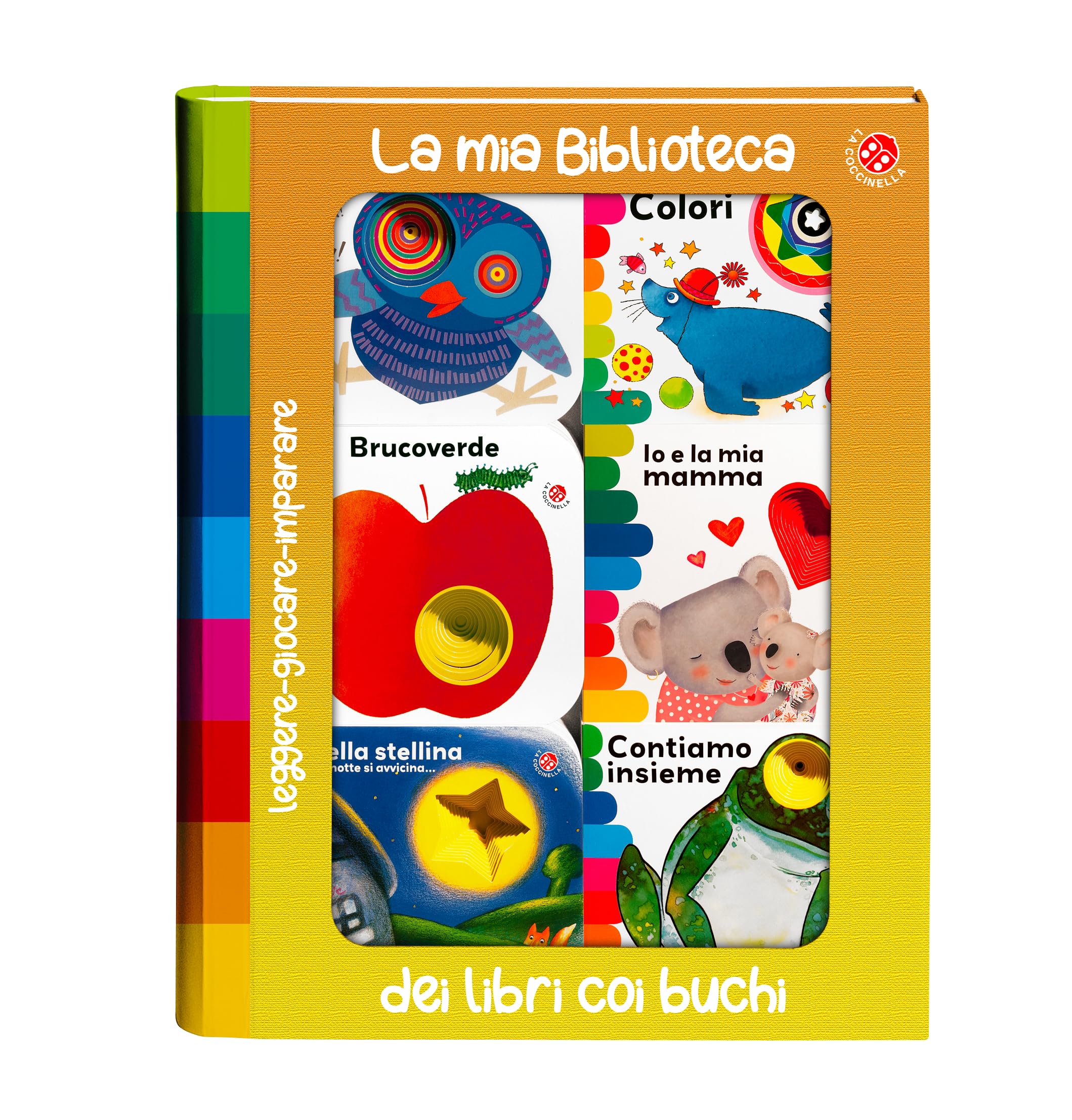 La mia biblioteca dei libri coi buchi. Ediz. a colori book