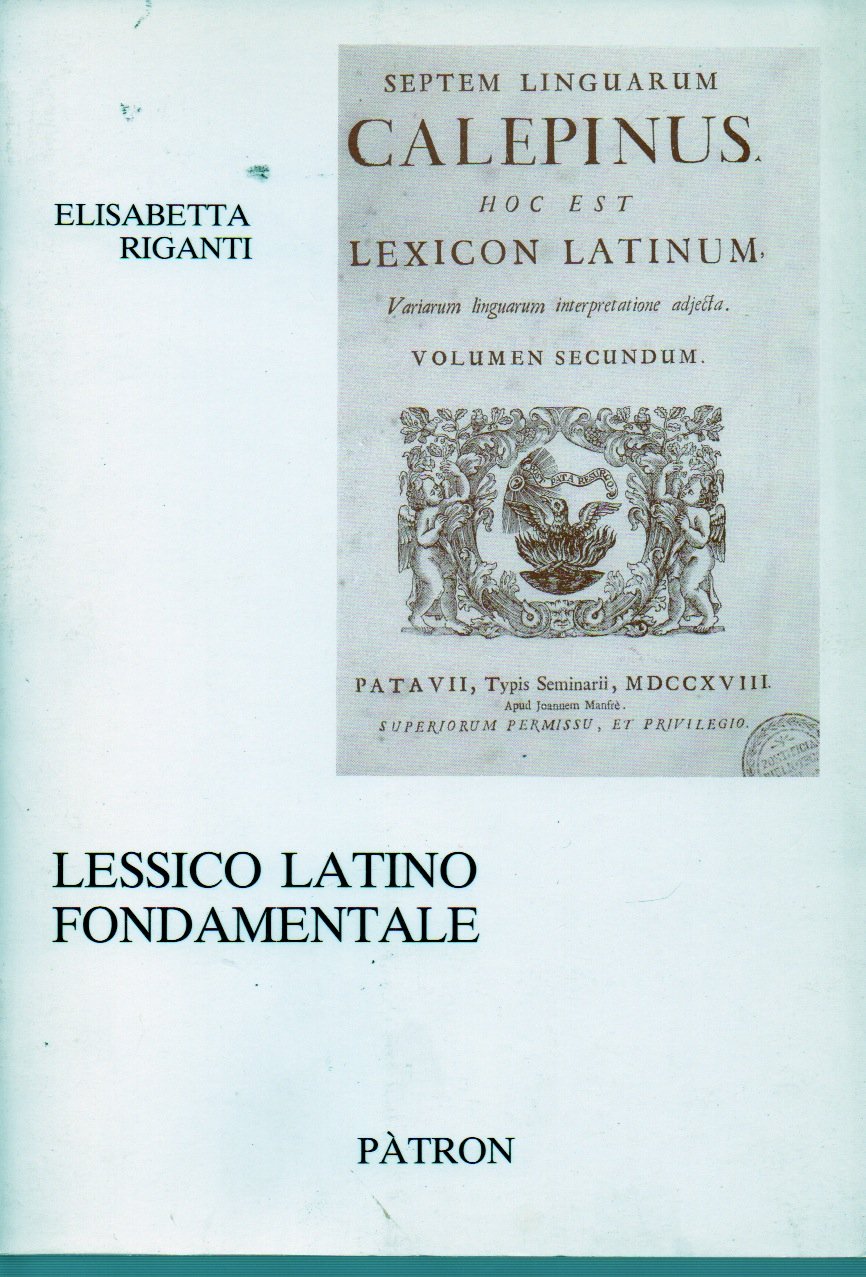Lessico latino fondamentale book