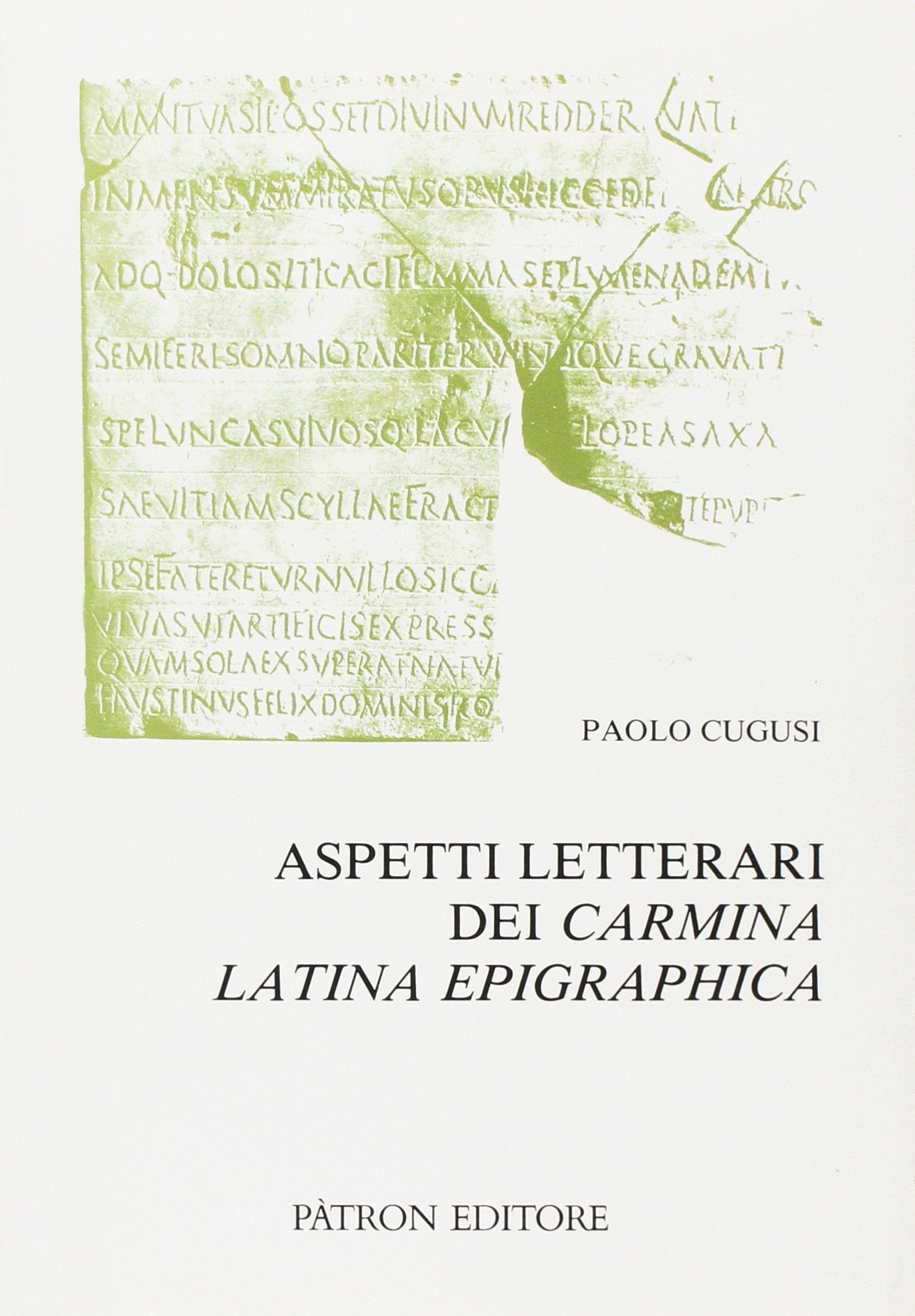 Aspetti letterari dei Carmina latina epigraphica (Testi insegnamento univers. del latino) Contemporary literature